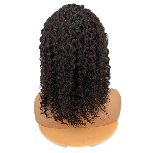 Frontal Raw Virgin Hair Wholesale Natural Curly Human Hair Wigs 180%