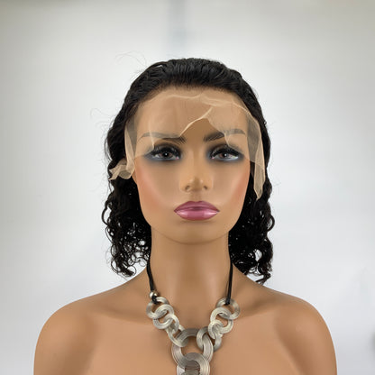 Perruques en cheveux humains naturels bouclés bruts vierges en gros 180%