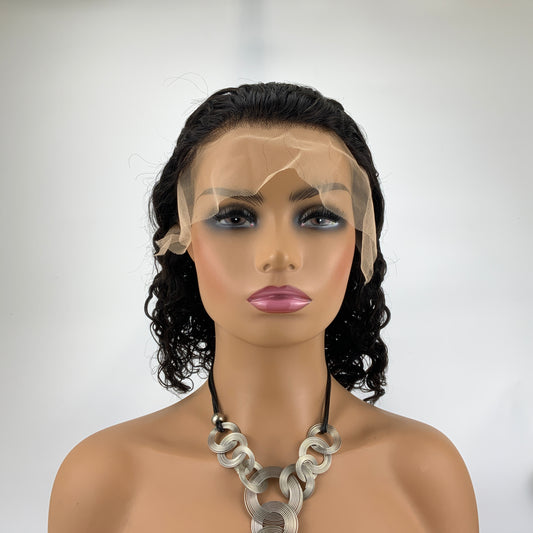 Frontal Raw Virgin Hair Wholesale Natural Curly Human Hair Wigs 180%